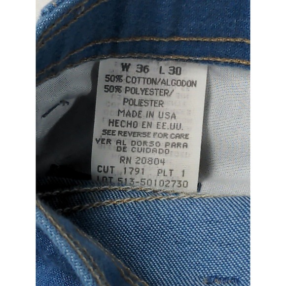 Town Craft Women's Light Blue Jeans Size W36 L30 Made In USA - Picture 9 of 10